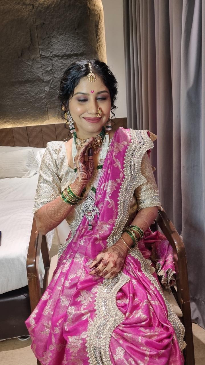 The Modern Marathi Bride — Bridal Makeup by YourMua, Mumbai